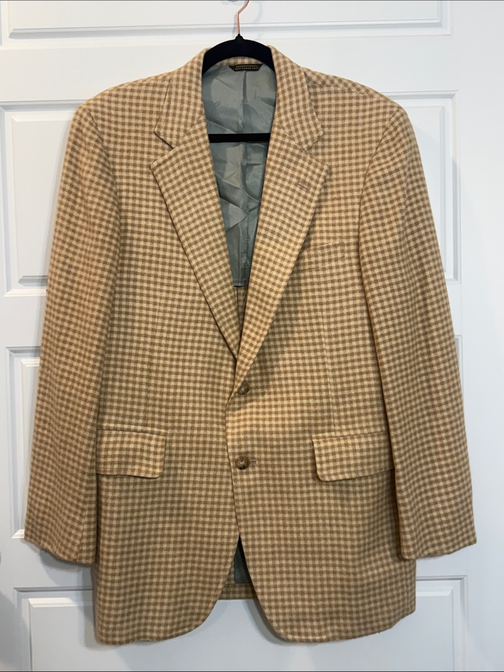 Corbin vintage checked blazer large